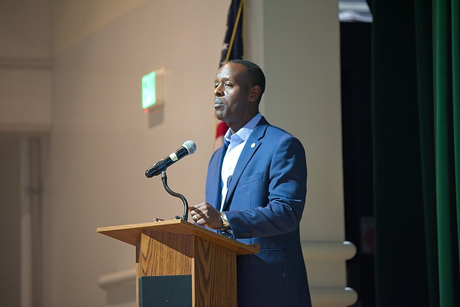 Parent AI Symposium 2026, district leader addressing attendees